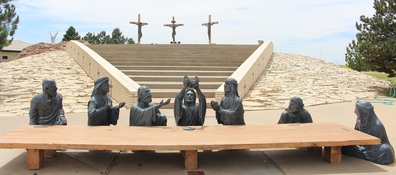 The Last Supper at the Cross of Our Lord Jesus Christ in Groom, Texas.